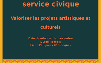 Service civique – Valoriser les projets artistiques et culturels