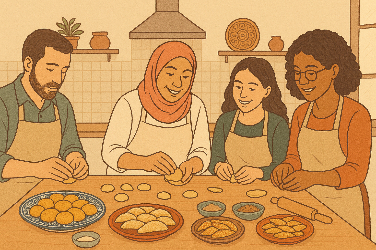 Atelier pâtisserie marocaine