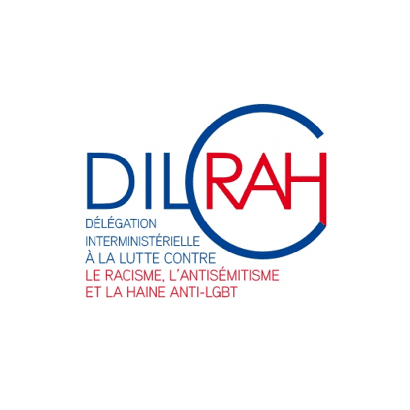Logo de la Délégation Interministérielle à la lutte contre le racisme, l'antisémitisme et la haine anti-LGBT
