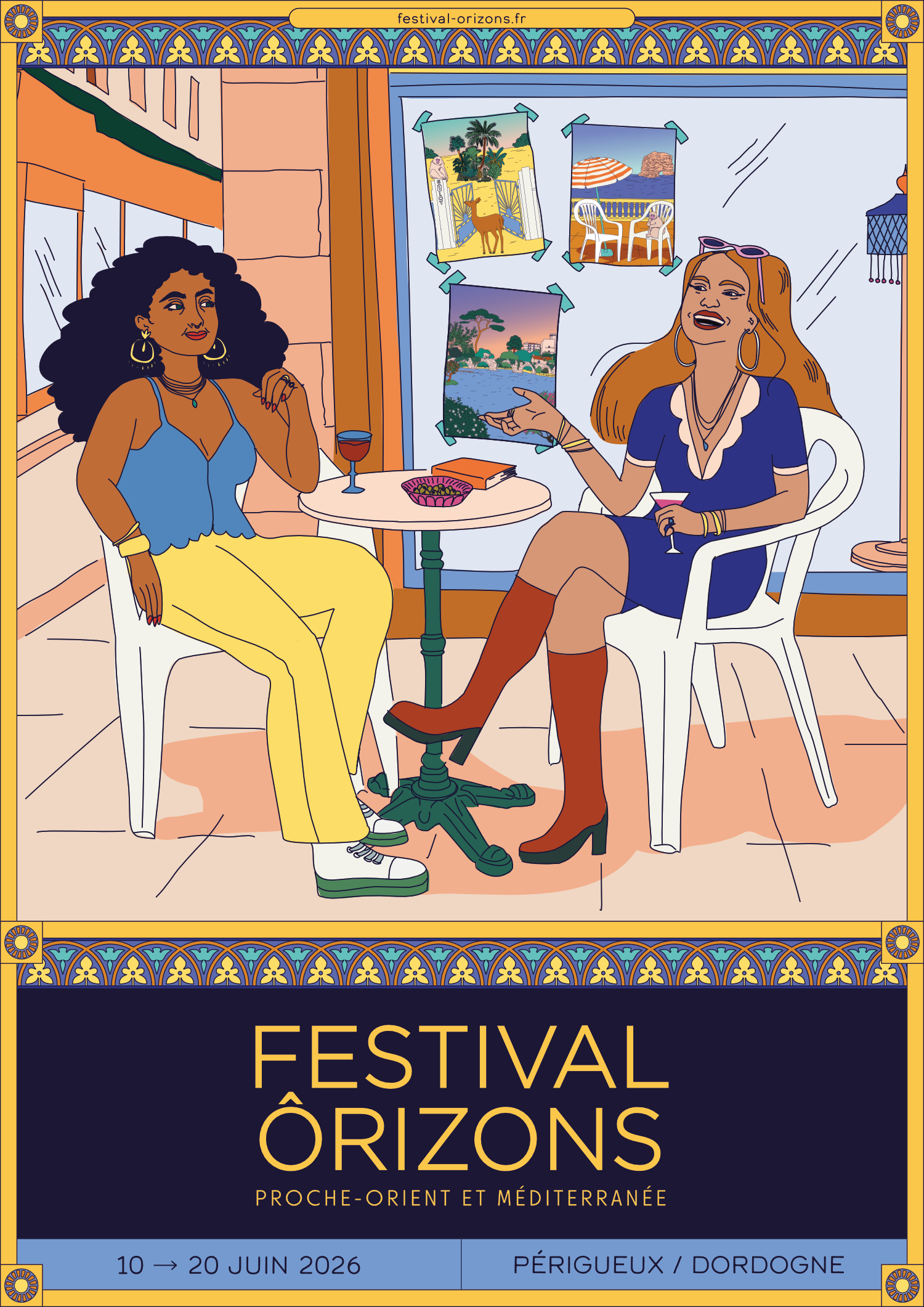 Affiche de l'édition 2026 du Festival Ôrizons de Dordogne