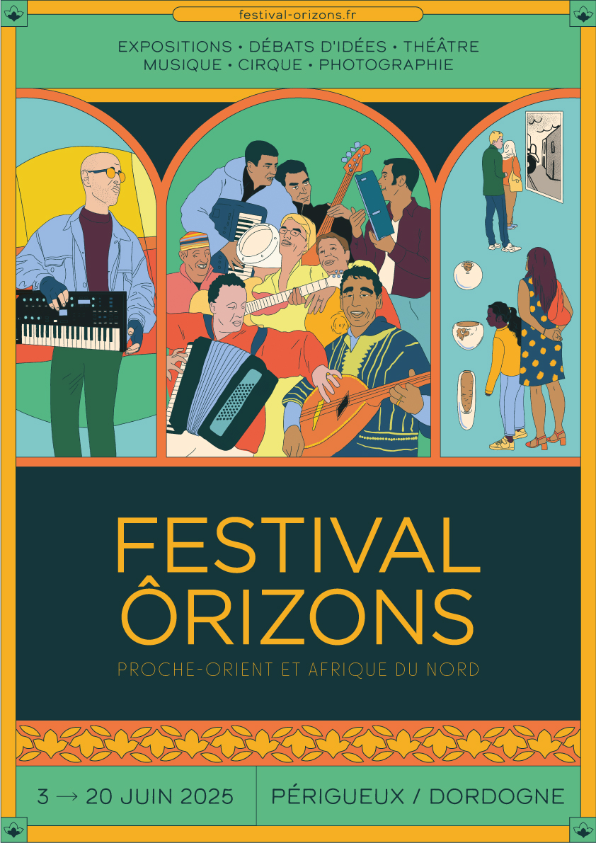 Affiche de l'édition 2025 du Festival Ôrizons