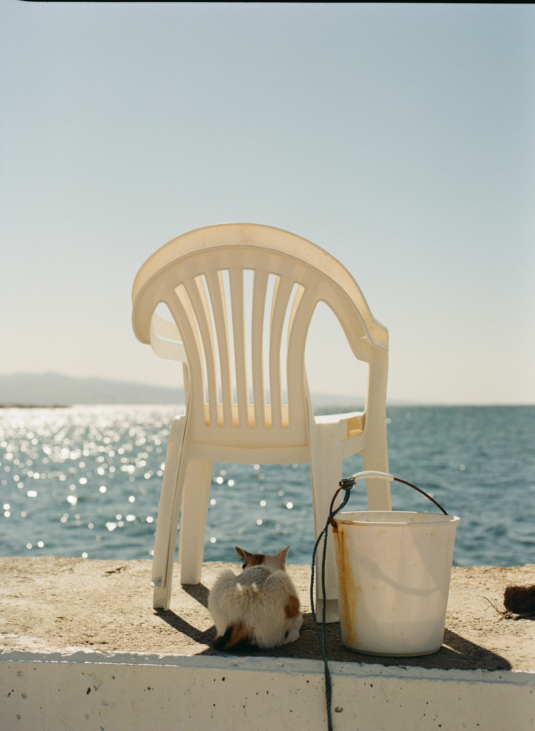 La chaise en plastique